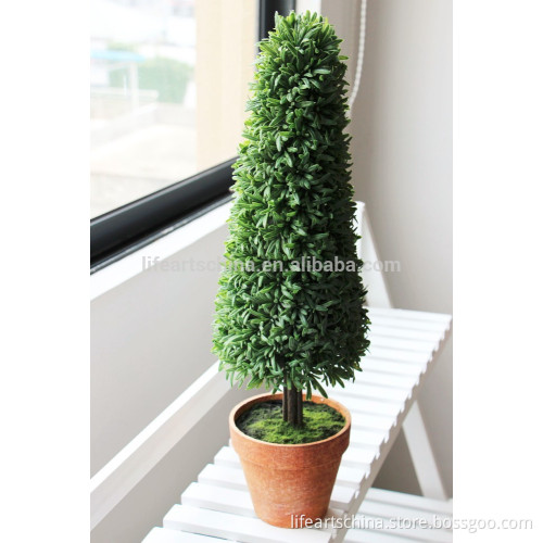 mini artificial grass topiary, decorative 52cm grass topiary